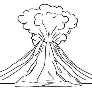 Uitbarstende Vulkanus Inkleurblad 28578-6216