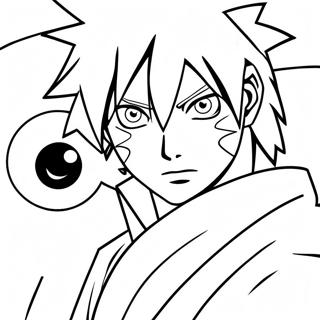 Sasuke Met Sharingan Inkleurblad 28854-6274