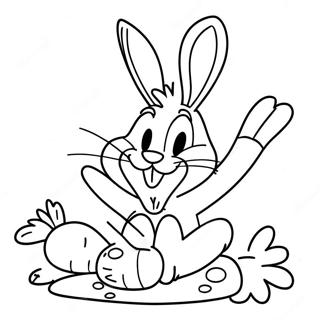 Bugs Bunny Wat Wortels Eet Inkleurblad 29117-6334