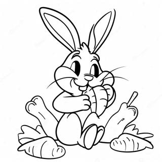 Bugs Bunny Wat Wortels Eet Inkleurblad 29117-6336