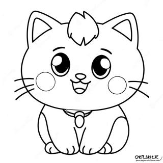 Speelse Chibi Kat Inkleurblad 29206 6361