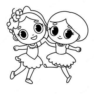 Garnet En Pearl Dans Inkleurblad 29576-6442