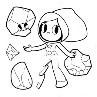 Steven Universe En Die Kristal Jems Inkleurblad 29577-6447