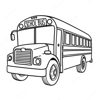 Helder Gele Skoolbus Inkleurblad 29854-6495