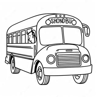 Skoolbus Inkleurbladsye