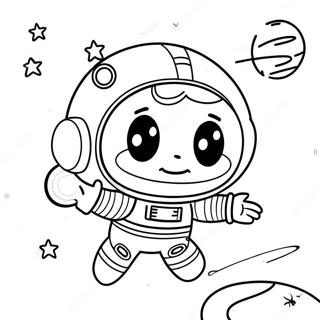 Astronaut Inkleurbladsye