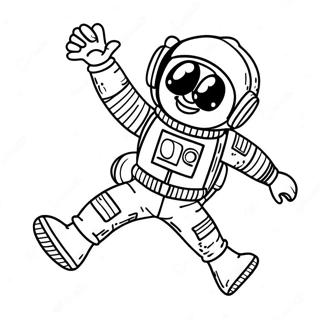 Astronaut Inkleurbladsye