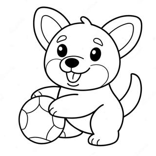 Corgi Inkleurbladsye