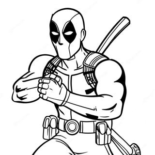 Deadpool In Aksie Inkleurblad 30556-6656