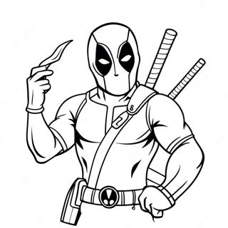 Deadpool Inkleurbladsye