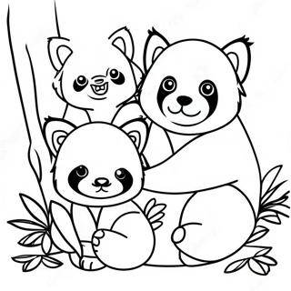 Rooi Panda Gesin Saam Inkleurblad 30729-6709