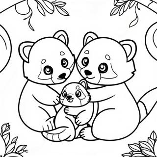 Rooi Panda Gesin Saam Inkleurblad 30729-6711