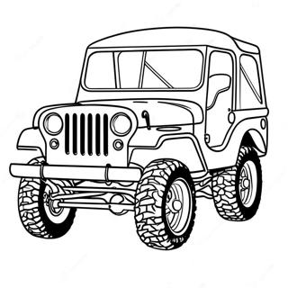 Klassieke Jeep Off Road Inkleurblad 30812-6714