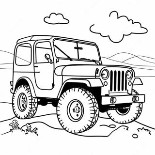 Klassieke Jeep Off Road Inkleurblad 30812-6715