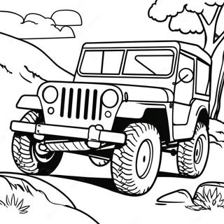 Klassieke Jeep Off Road Inkleurblad 30812-6716