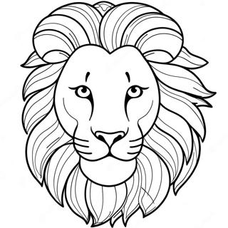 Majestueuse Leeuw Inkleurblad 3092-1463