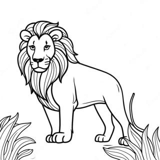 Majestueuse Leeuw Inkleurblad 3092-1464