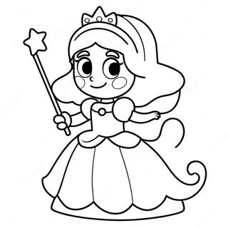 Prinses Daisy Met Magiese Wands Inkleurblad 31089-6778