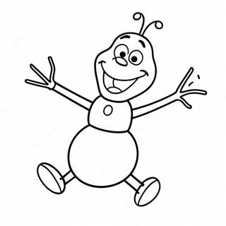 Gelukkige Olaf Dans Inkleurblad 31923 6967