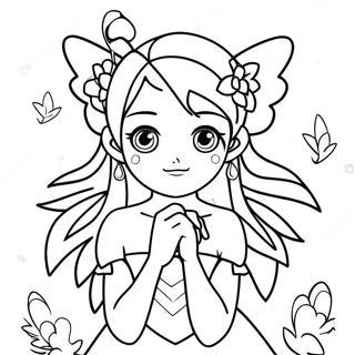 Magiese Anime Fee Inkleurblad 3195 2286