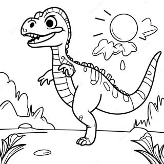 Velociraptor Inkleurbladsye