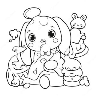 Cinnamoroll Met Vriende Inkleurblad 3292-1080