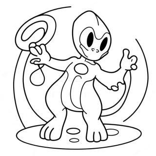 Mewtwo Met Psigiese Kragte Inkleurblad 33074-7219