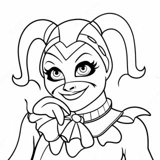 Harley Quinn In N Nar Kostuum Inkleurblad 33262-7258