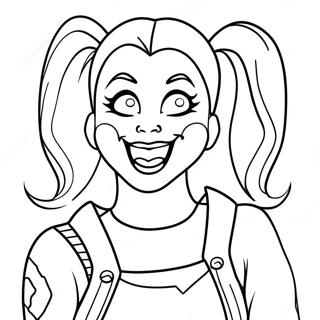 Harley Quinn Wat Mal Lag Inkleurblad 33263-7261