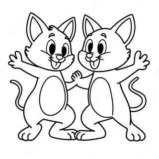 Tom En Jerry Dom Dans Inkleurblad 33349-7277