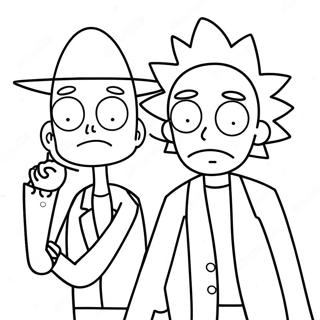 Rick En Morty Inkleurbladsye