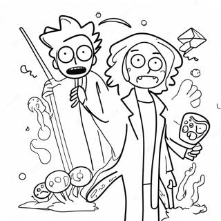 Rick En Morty Avontuurlike Inkleurblad 33629-7334