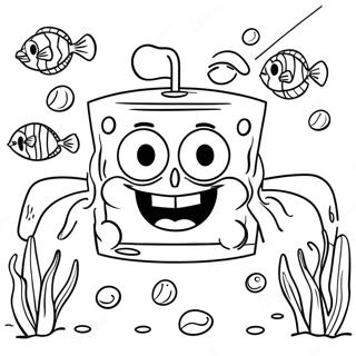 Spongebob Squarepants Onderwater Avontuur Inkleurblad 34085-7434