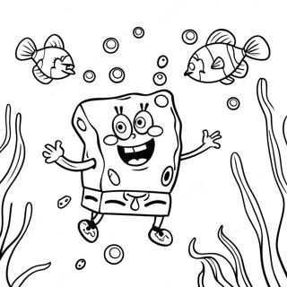 Spongebob Squarepants Onderwater Avontuur Inkleurblad 34085-7436