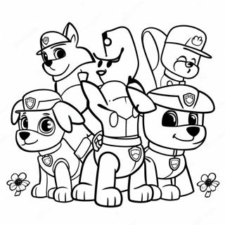 Paw Patrol Span Redder Inkleurblad 34086-7437