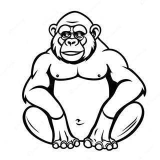 Wys Ou Gorilla Sit En Inkleurblad 35156 7687