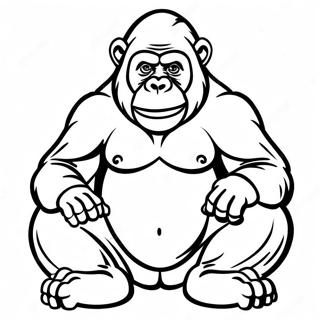 Wys Ou Gorilla Sit En Inkleurblad 35156 7688