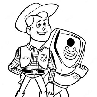 Woody Met Buzz Lightyear Inkleurblad 35326-7717