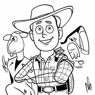 Woody Met Vriende Inkleurblad 35329 7729