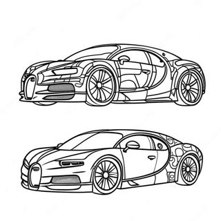 Elegante Bugatti Chiron Inkleurblad 36055-7882