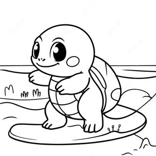 Squirtle Met N Branderplank Inkleurblad 36602-8009