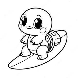 Squirtle Met N Branderplank Inkleurblad 36602-8010