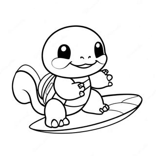 Squirtle Met N Branderplank Inkleurblad 36602-8012
