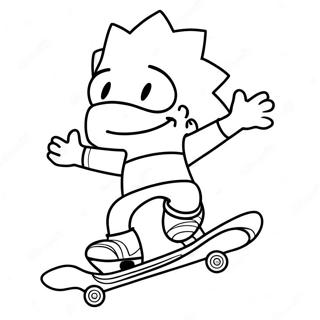 Bart Simpson Inkleurbladsye