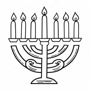 Feestelike Menorah Inkleurblad 38009-8293