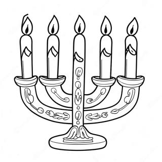 Feestelike Menorah Inkleurblad 38009-8296