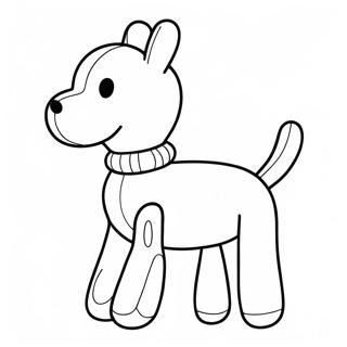 Ballon Hond Inkleurblad 38371 8387