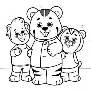 Daniel Tiger Wat Met Vriende Speel Inkleurblad 39456-8616