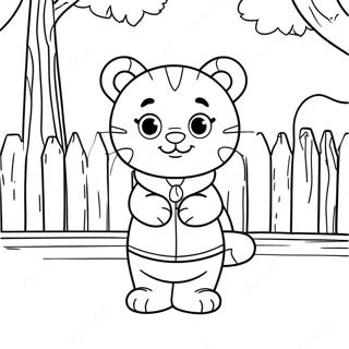 Daniel Tiger In Die Buurt Inkleurblad 39457-8618