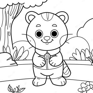 Daniel Tiger In Die Buurt Inkleurblad 39457-8619